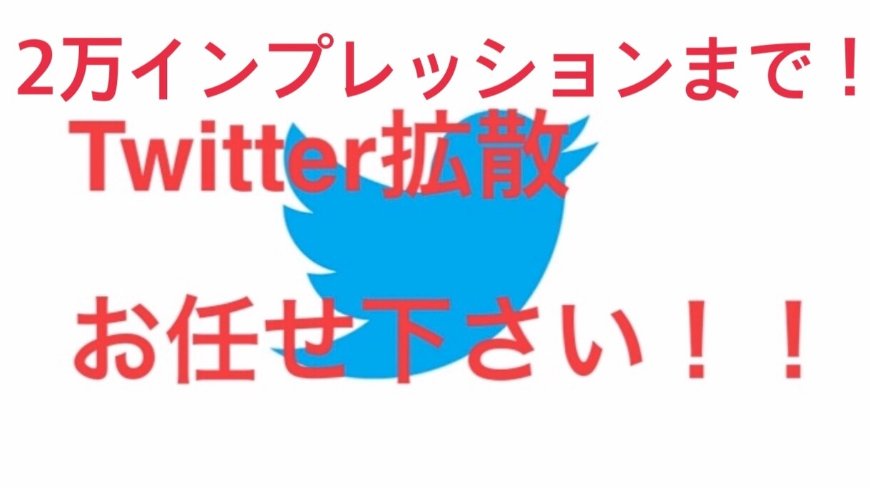 2万インプ保証！最大24万人に拡散します バズり経験あり！アクティブ垢フォロワー2万人で拡散！！ イメージ1
