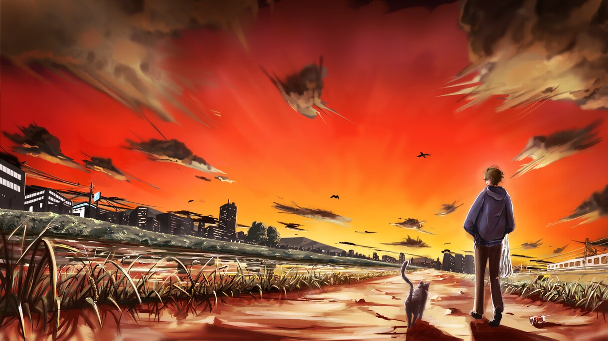 世界観や物語を感じる人物＋背景お描きします 楽曲配信やCDジャケット などにオススメです！ イメージ7
