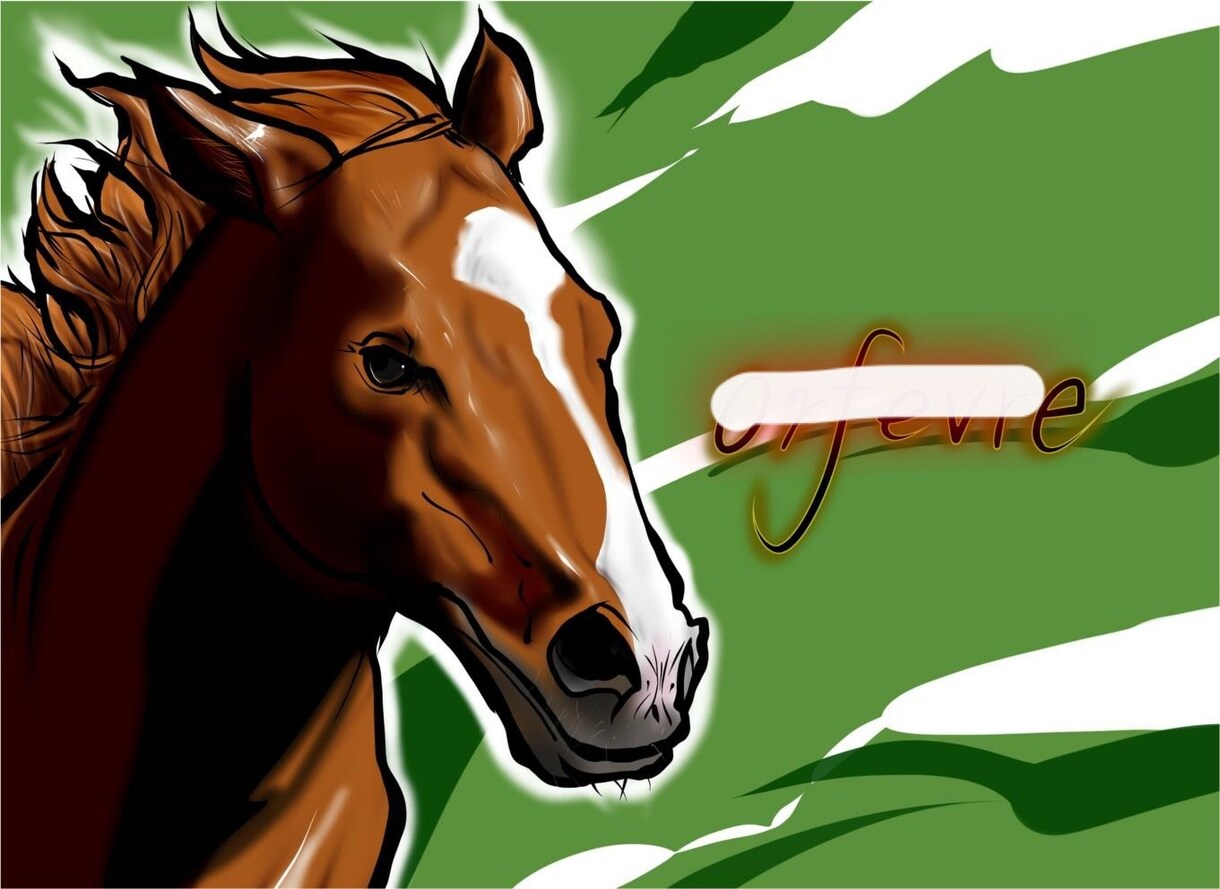 馬の絵描きます 競馬の横断幕や、SNSのアイコンに！ イメージ2
