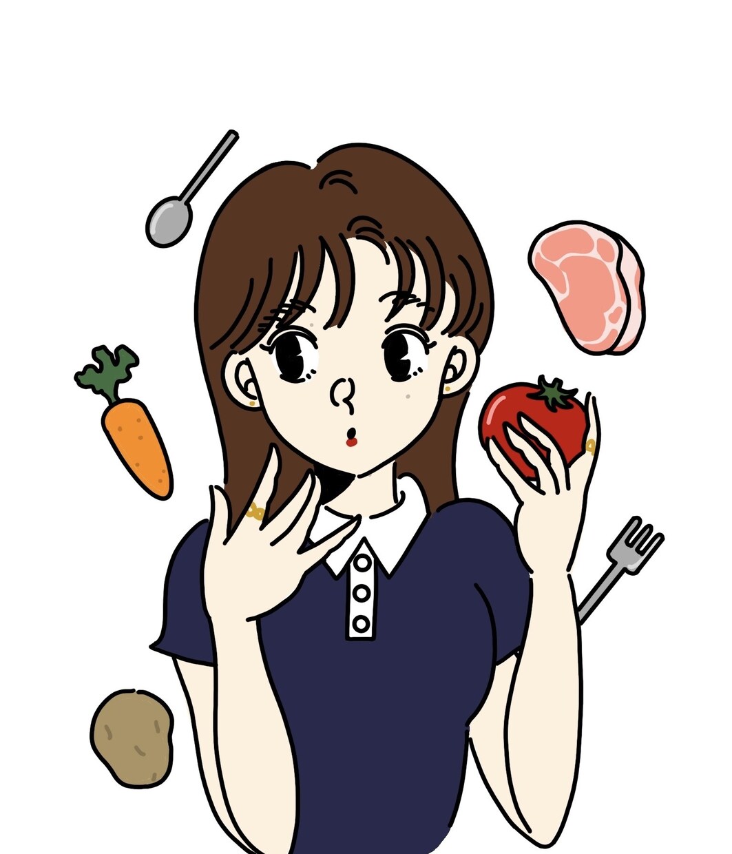 SNS利用可◎オシャレなアイコン作成します 現役イラストレーターがイマドキで可愛いアイコンをデザイン イメージ1