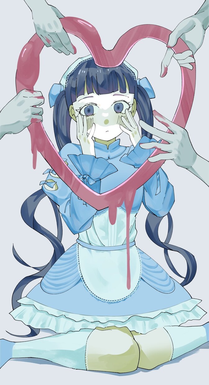 即日納品可！イラスト制作します 可愛くってちょっぴりダークな絵柄でお届けします イメージ1