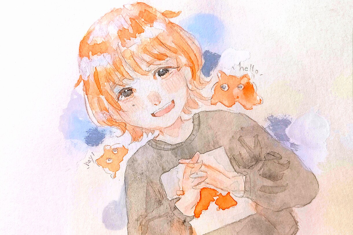 お客様1人1人に合わせた水彩画を制作いたします 水彩画ならではの透明感をどうぞ！アイコン/鑑賞用 イメージ2