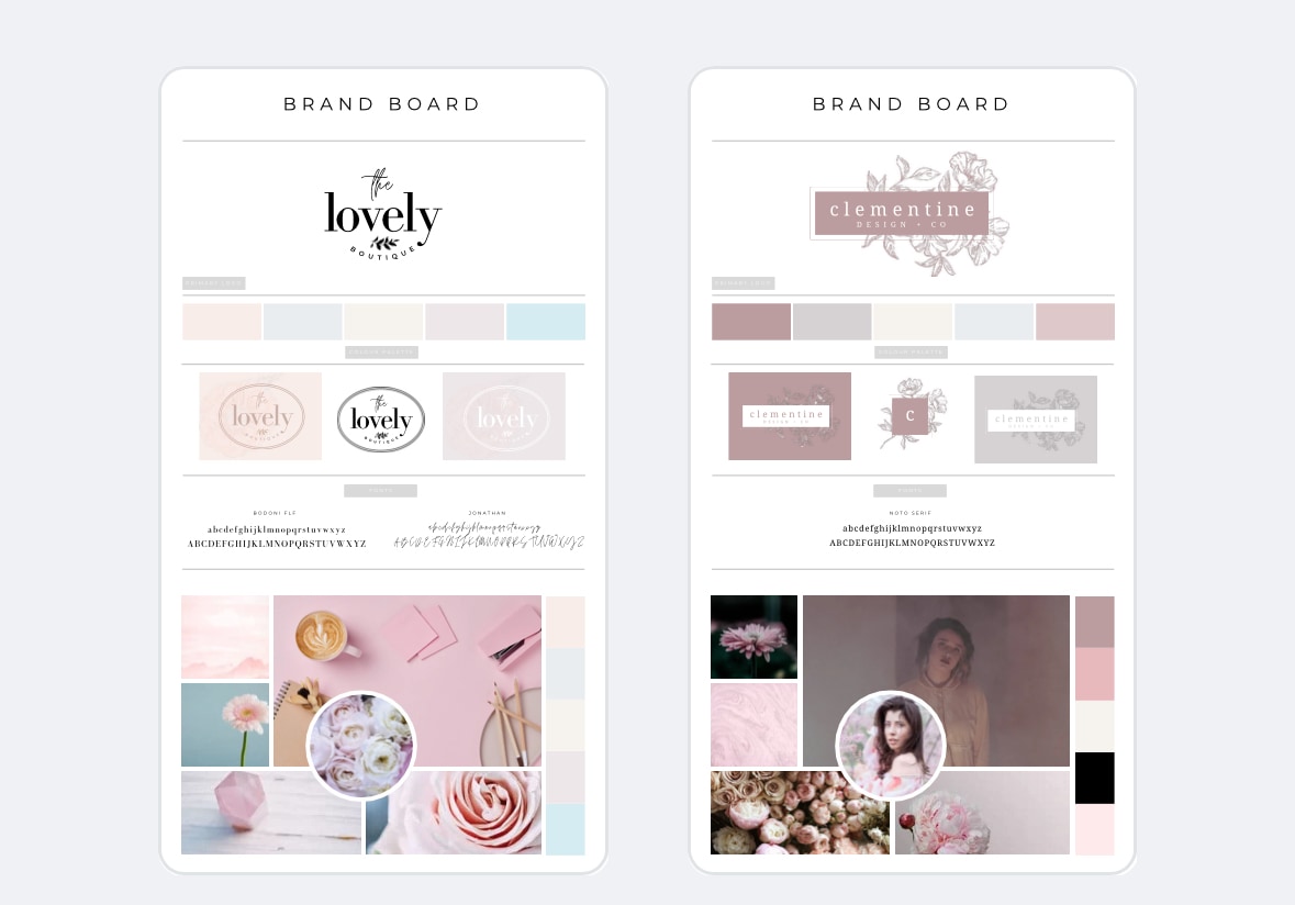 13のブランドボードを納品します 世界観を作るのに必要な、カラーテーマ別に素材を集めています イメージ1
