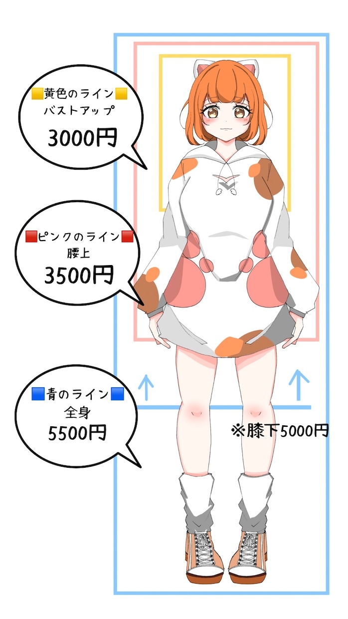 アイコン、立ち絵、可愛いイラスト描きます 可愛いイラスト、VTuberキャラ立ち絵制作どうですか？ イメージ2