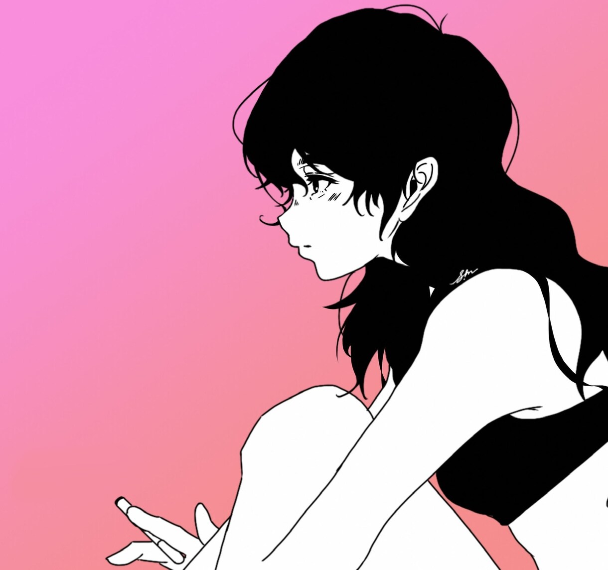 シンプルでお洒落な線画の似顔絵イラストを描きます 漫画テイストの線画で似顔絵のイラスト作成を致します！ イメージ2