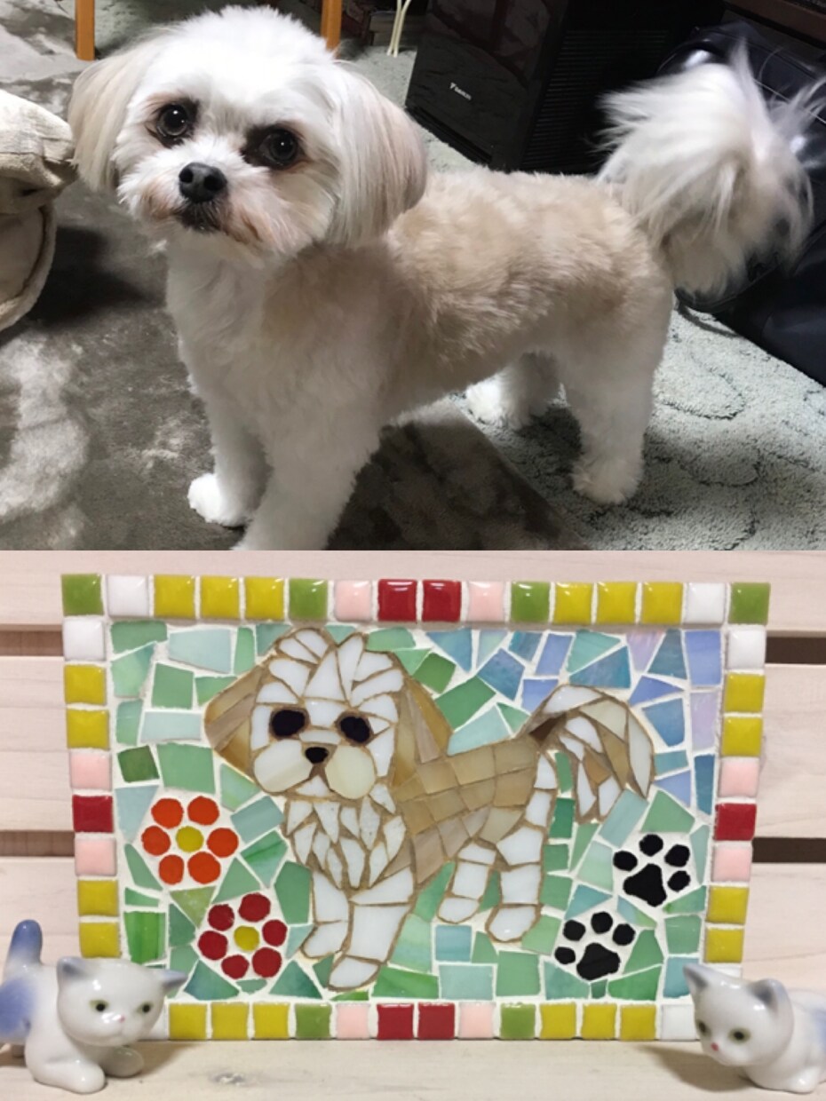 お気に入りをモザイクアートに作成いたします ♡可愛いペットを色褪せないモザイクアートに！ イメージ7