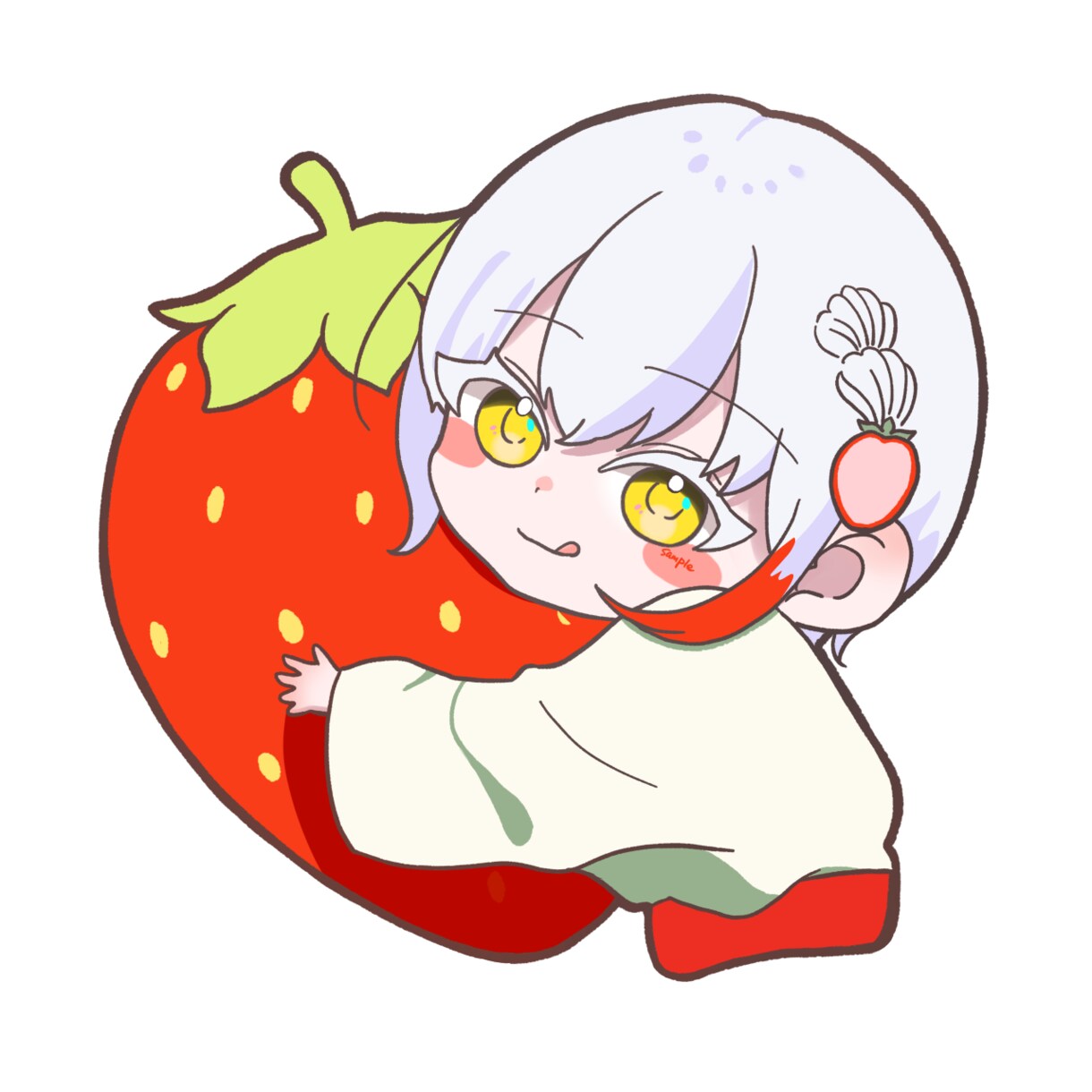 キュートでまんまるおめめのちびキャラ描きます バストアップから全身までキュートなちびキャラを描きます！ イメージ5