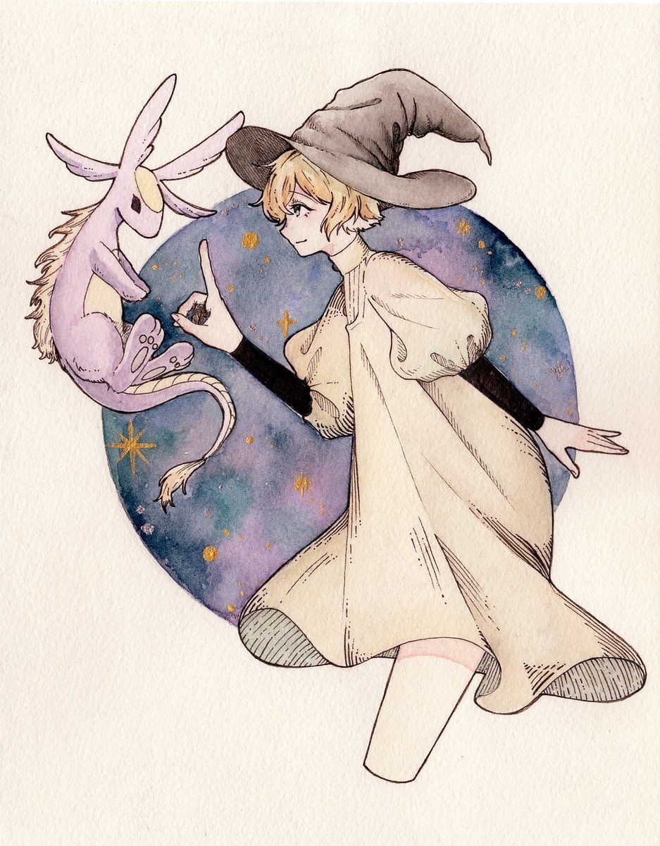 水彩とペン画でイラスト描きます 細かいな絵、色を重視したい方は是非 イメージ1