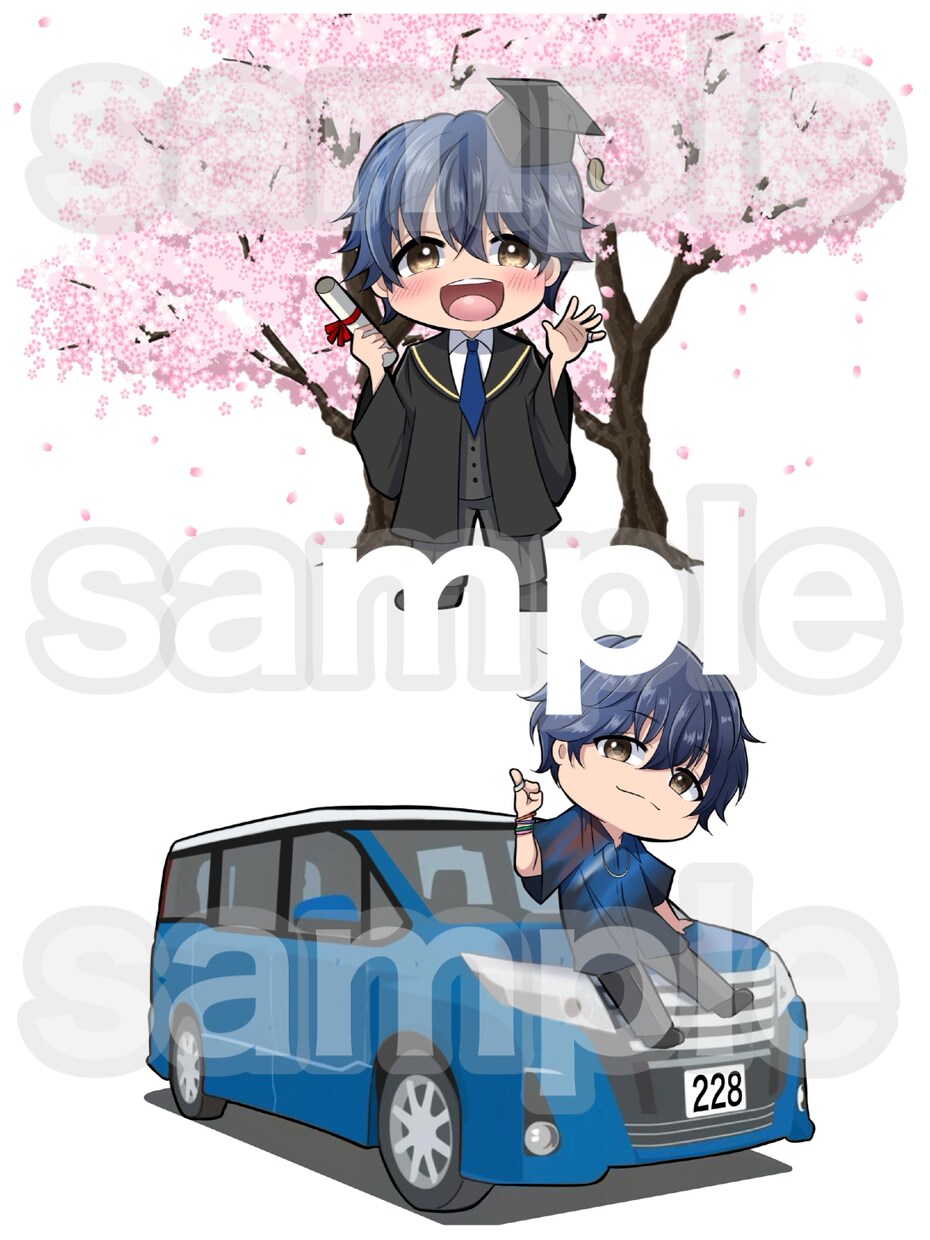 DM必須m(_ _)mかわいいちびキャラ描きます 商用利用可！似顔絵や理想のイメージのミニキャラなど イメージ7