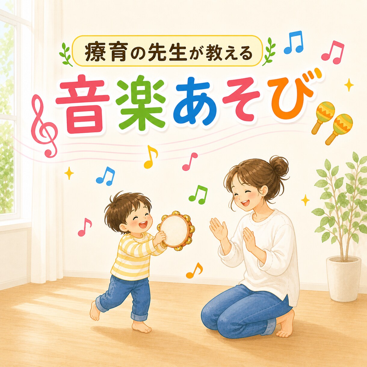 ご家庭でできる「音楽を通したあそび」を提案します レッスンに通わなくても養える音楽の感覚｜健常・発達グレー イメージ1
