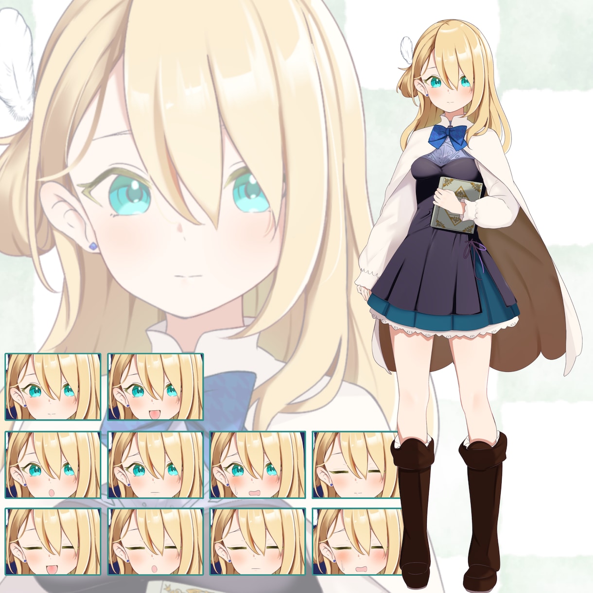 キャラクターの立ち絵制作します キャラクターデザイン・衣装差分つくります！ イメージ2