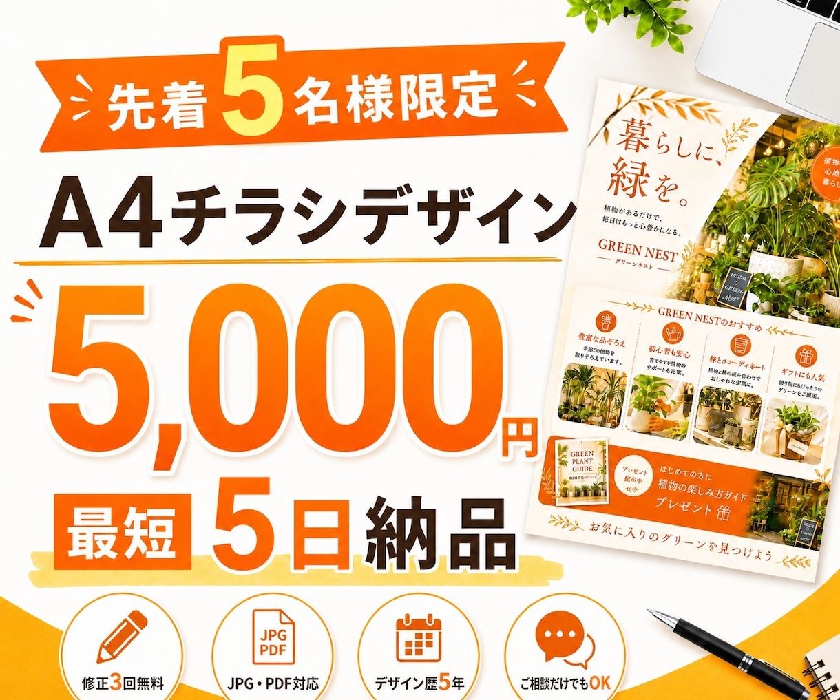 実績を活かして伝わるデザインを作成します 是非お気軽にお問い合わせ下さい イメージ1