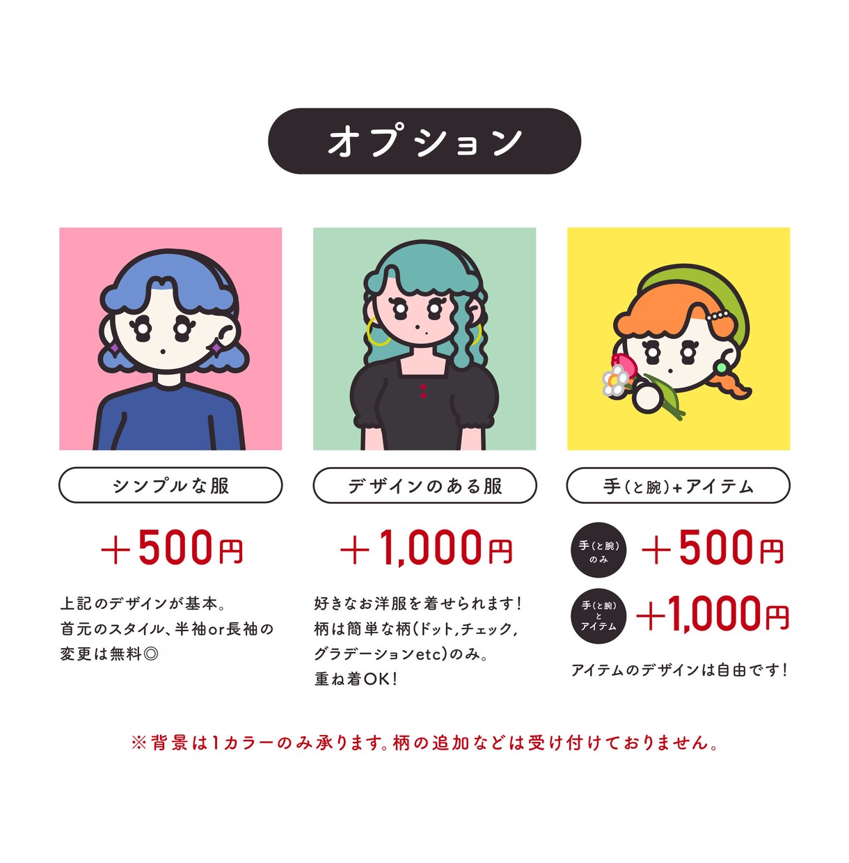 商用OK！ポップなテイストの人物アイコンを描きます 目が引くアイコンでその人の魅力を伝えます！ イメージ3