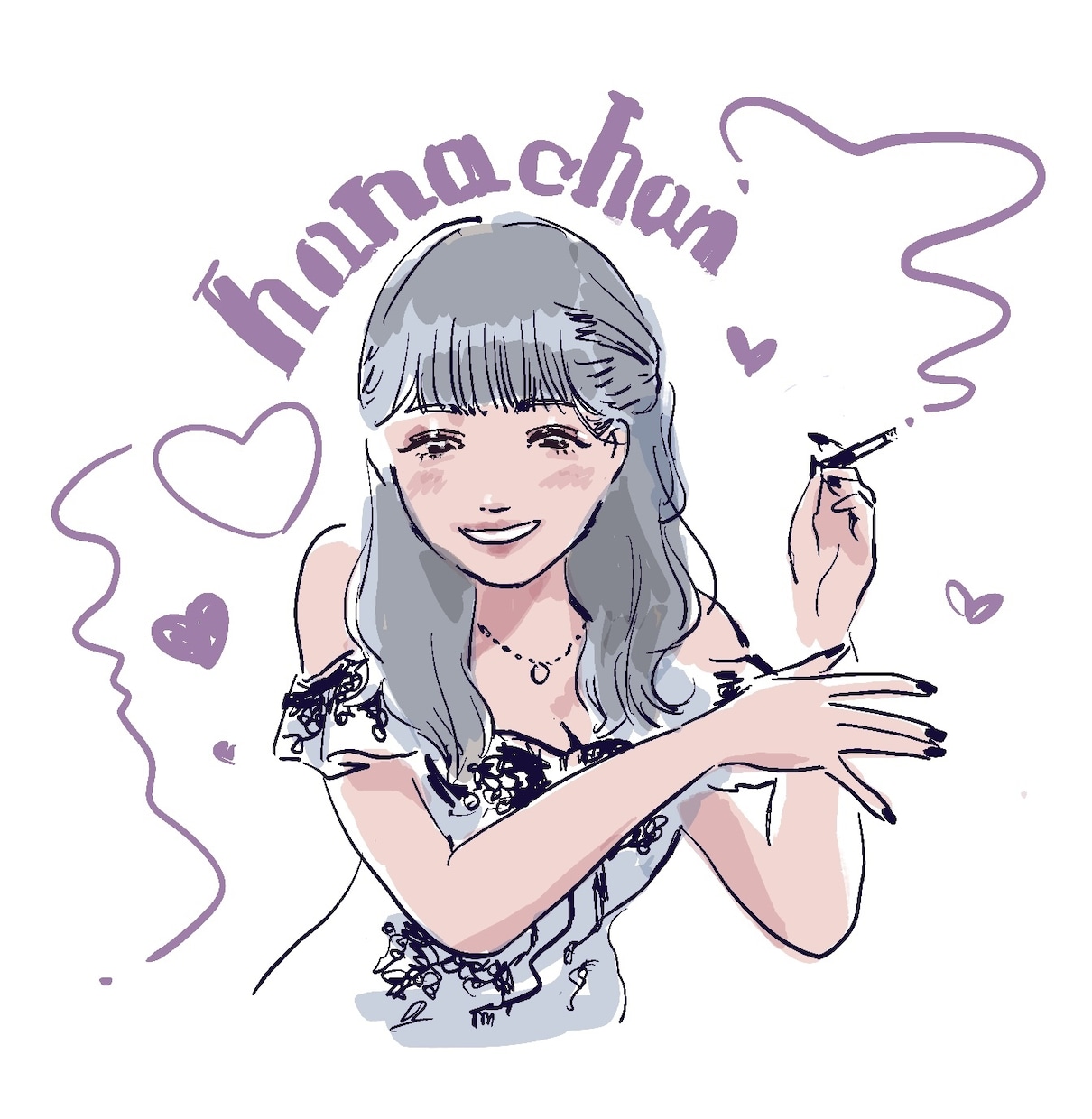 お洒落イラスト・お祝い向け似顔絵イラスト等承ります テイスト等までオーダー可能。お祝い毎などにも是非♬ イメージ1
