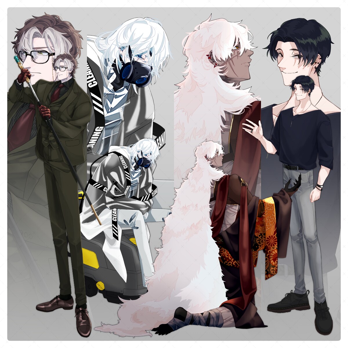 オリジナルキャラクターの立ち絵作成します TRPG、ゲームなどに使用可能 イメージ2