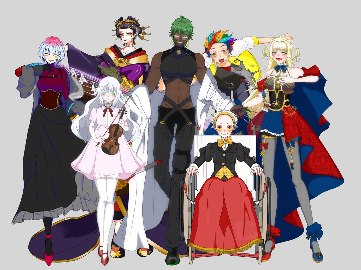 TRPG立ち絵イラスト制作します キャラクターの個性が伝わるTRPG立ち絵を低価格で制作 イメージ5
