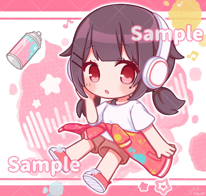 ミニキャライラストお描きします アイコン等に使えるやわらかい雰囲気のミニキャライラスト イメージ1