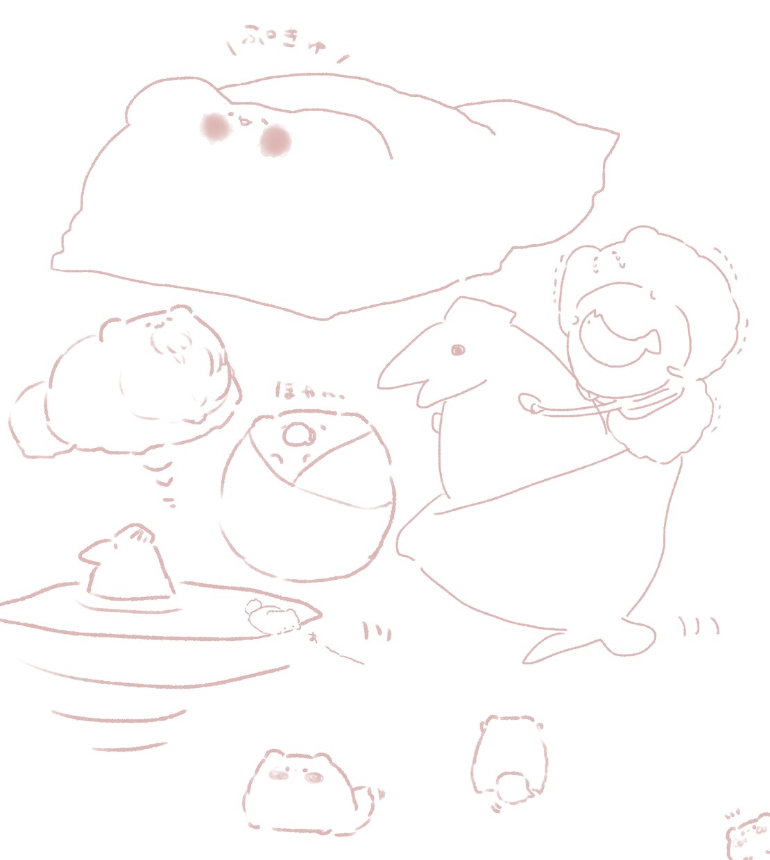 かわいいふわふわを描きます よくわからないけどかわいい。日々のちょっとした癒しに イメージ6