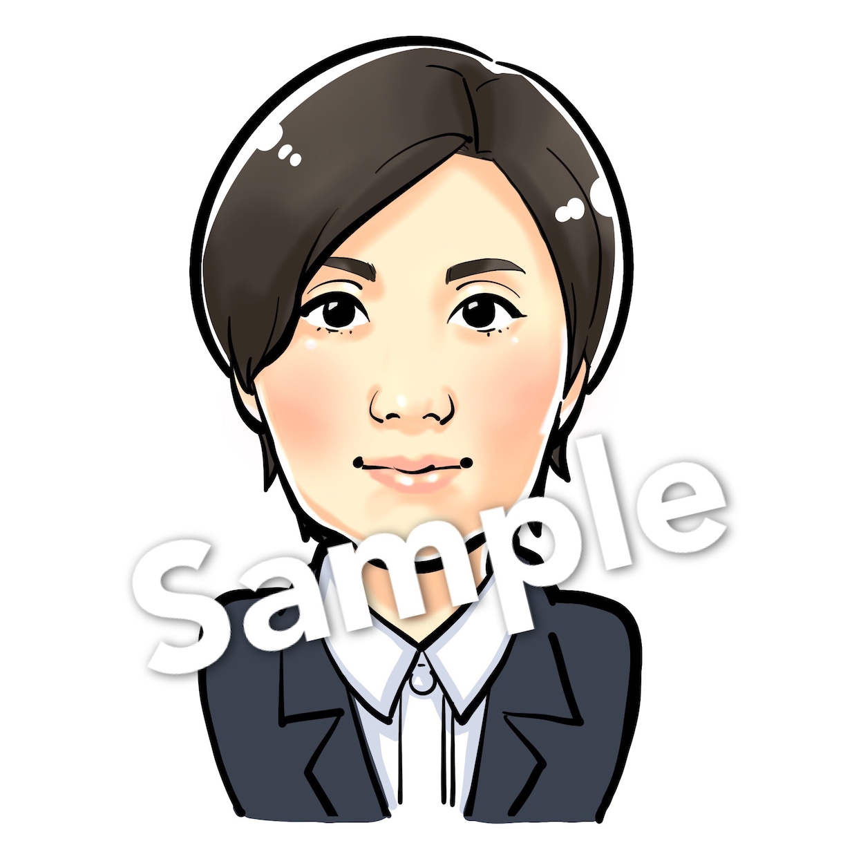 期間限定2,000円〜☆あなたの似顔絵お描きします ☆特徴を捉えて顔を目立たせ、身体はデフォルメ☆ イメージ2