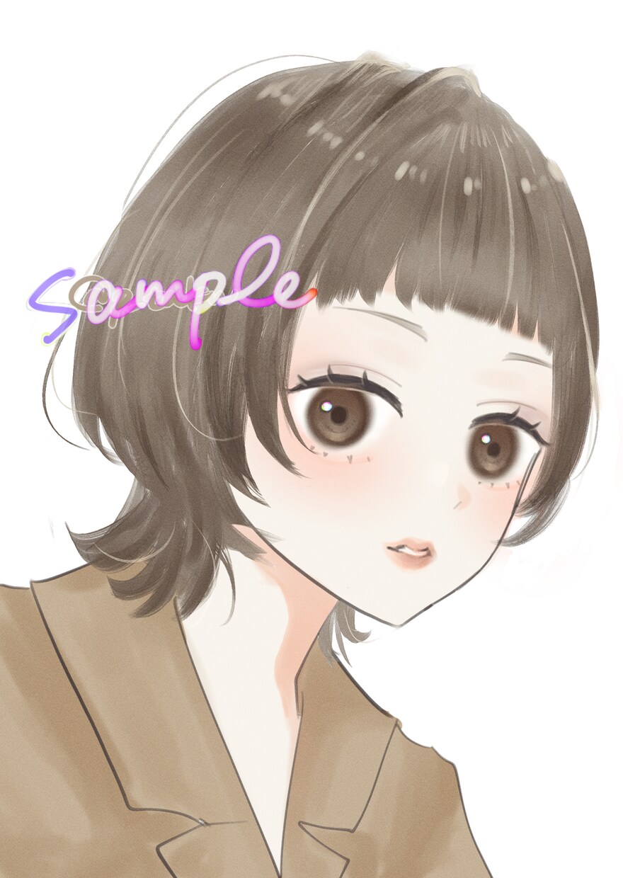 SNSアイコン用イラスト描きます 似顔絵、推し、うちの子等かわいくorかっこよく描きます イメージ2