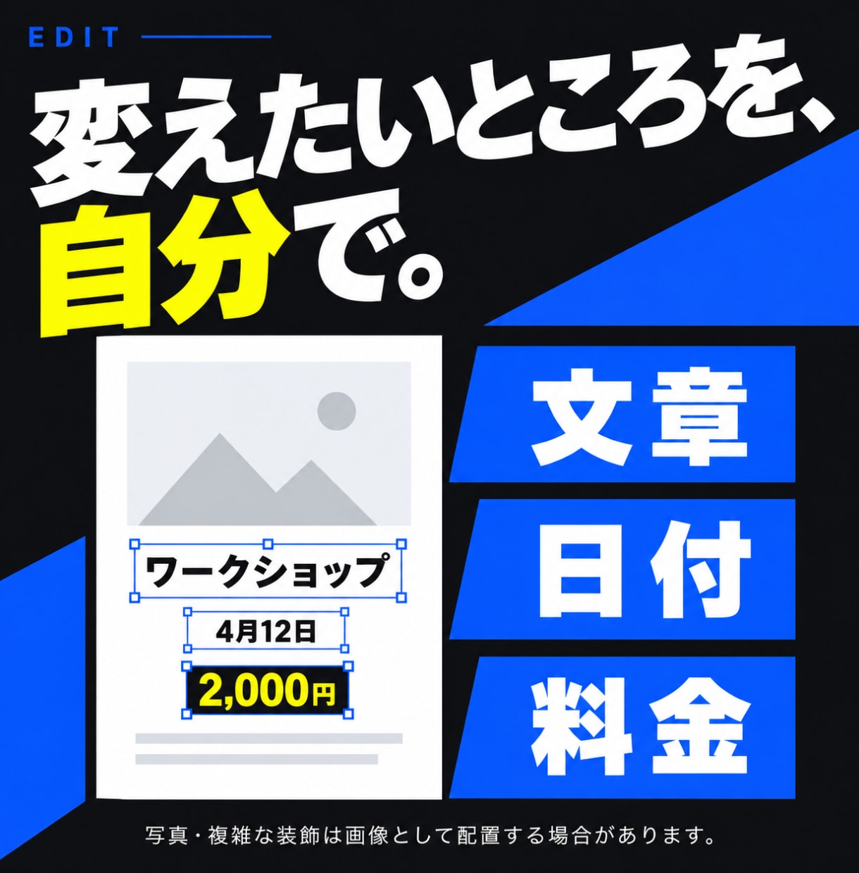 チラシ・フライヤーを編集可能なデータにします AI・既存画像対応｜Canva・Illustrator納品 イメージ3