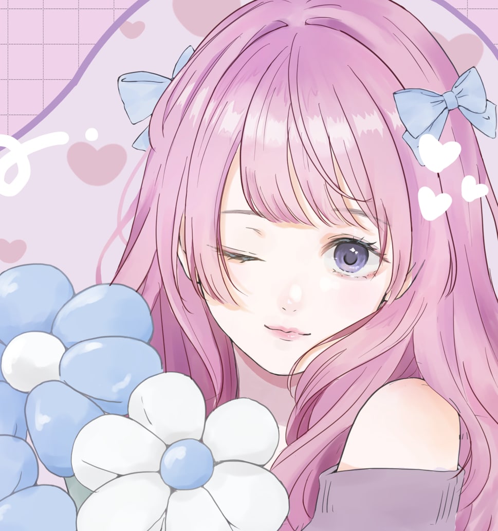 かわいいイラスト作成致します アイコン・ヘッダー・サムネイル等女の子を可愛くお描きします！ イメージ1