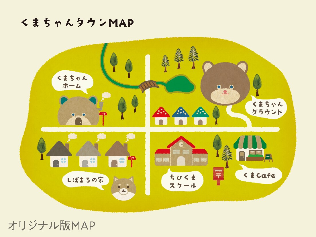 温かみのある地図・案内図を制作します 雰囲気のあるイラストで見た目も楽しい地図・案内図を制作します イメージ5