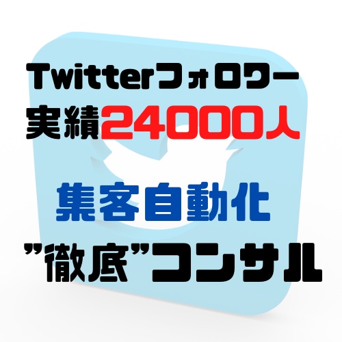 Twitterでの集客の仕組化を教えます 〈Twitterフォロワー数24000人の獲得実績〉 イメージ1