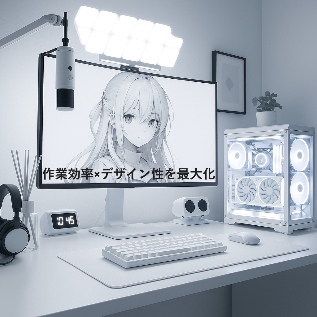 白デスクを最適化し理想の作業環境を作ります あなたの部屋に合う理想の白デスクを一緒に作ります イメージ2