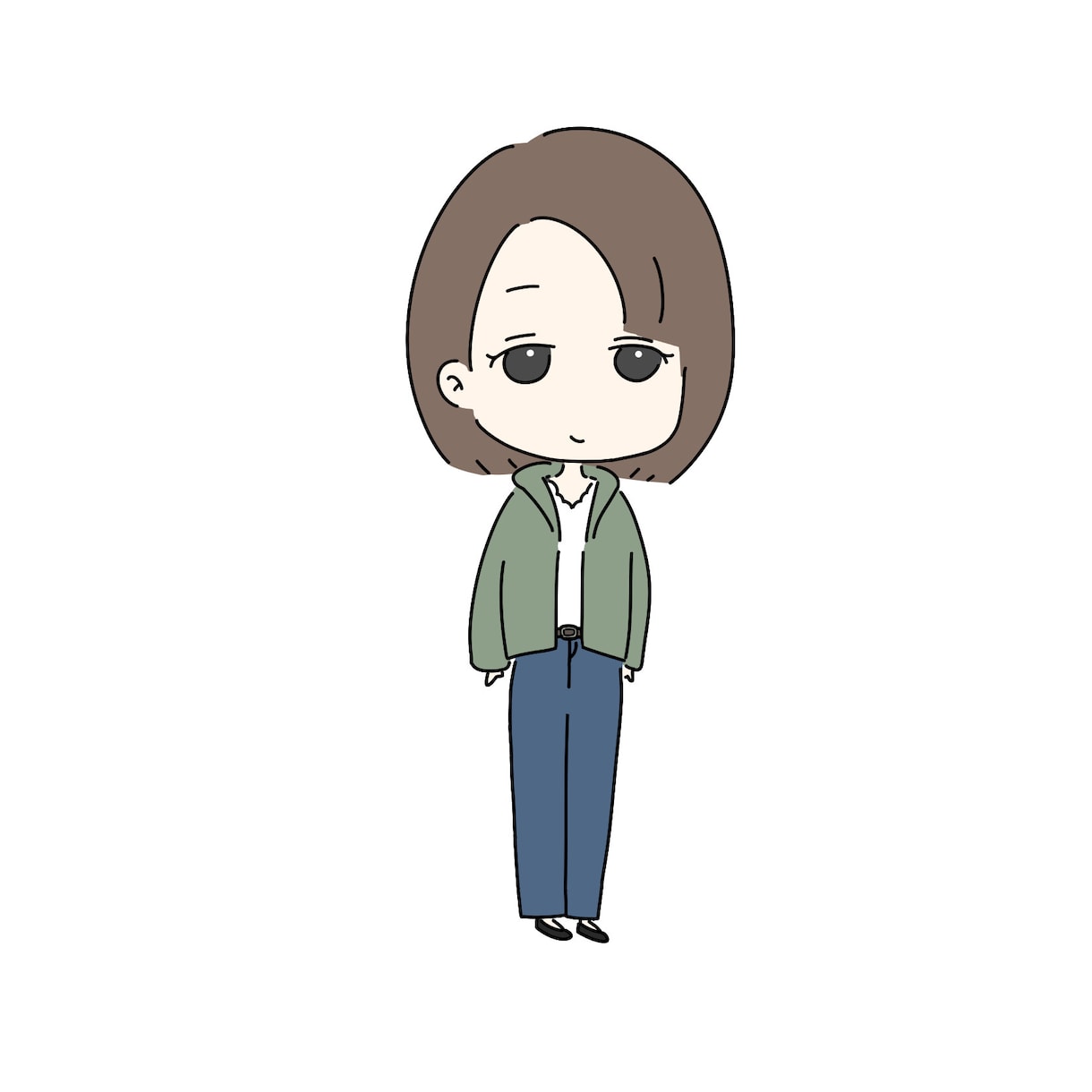 男子も可！ゆるくて可愛い女の子のアイコン描きます ブログやSNSに使える！ゆるふわ女子のイラスト描きます イメージ2