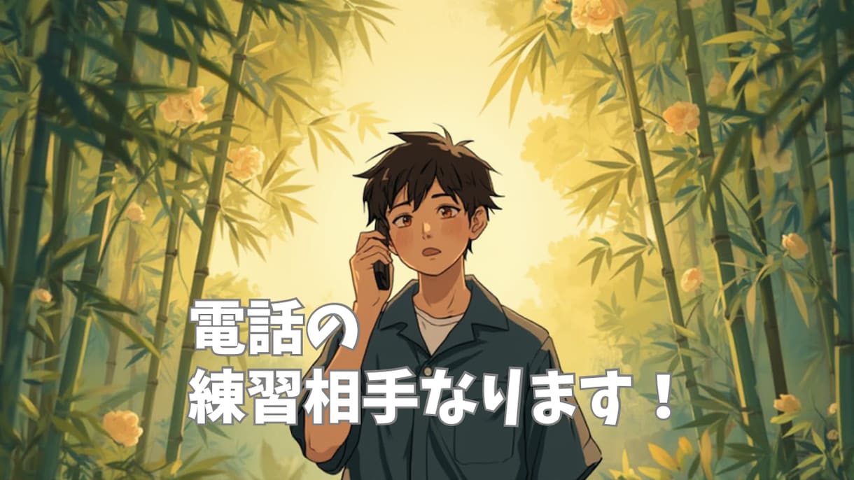 電話練習☎️電話が苦手な方への練習相手になります お試しでもOKです！気楽に相談してきてください♪ イメージ1
