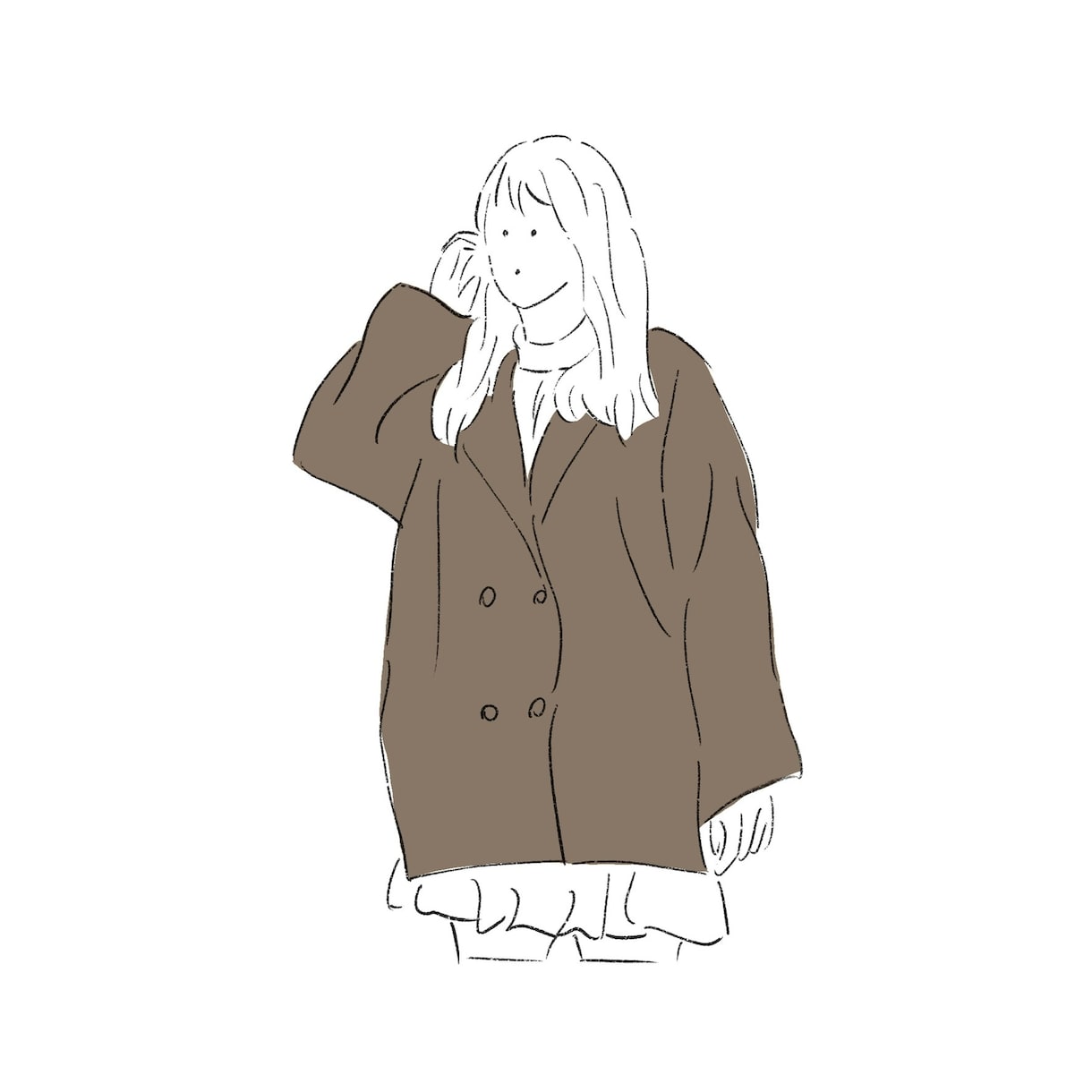 人物イラスト！シンプルに描き上げます SNSのアイコン、プレゼントカードのイラスト等に如何？ イメージ4