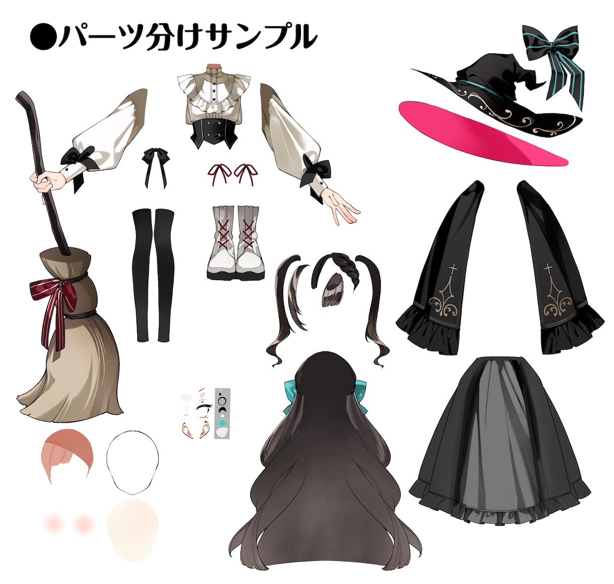 パーツ分け対応◎かわいい立ち絵制作します Vtuber・TRPG・IRIAMなど幅広く対応いたします！ イメージ5