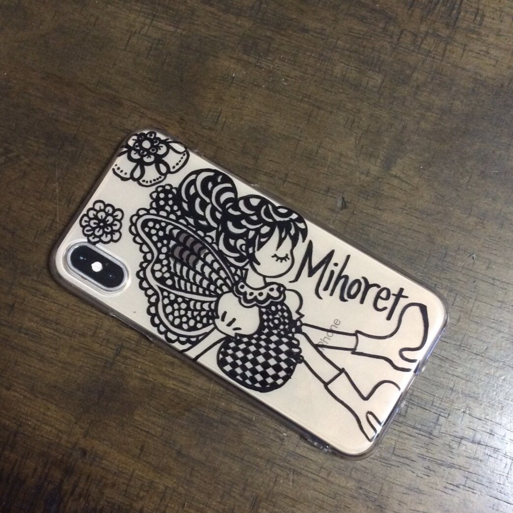 iPhoneケースに絵を描きます 手描きで透明なケースに絵を描きます イメージ2