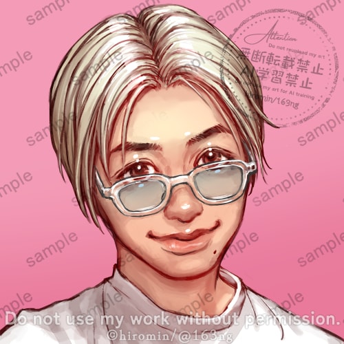 ８千円➡️５千円で❣️目を惹くアイコン描きます リアルめの美麗イラスト✨似顔絵やペア画も⭕ イメージ6