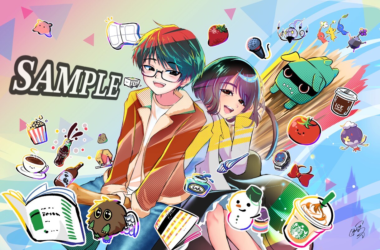 商用利用可！一枚絵・立ち絵制作します サムネ、グッズ、TRPG用etc… なんでもご相談ください！ イメージ7