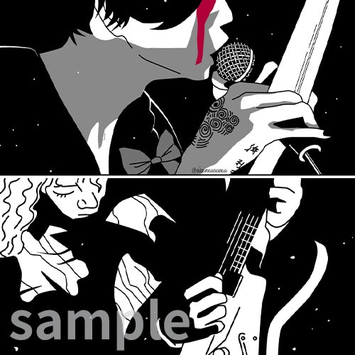 写真からCOOLなイラスト制作します お好きな写真をモノクロ＋差し色のカッコいいイラストに！！ イメージ1