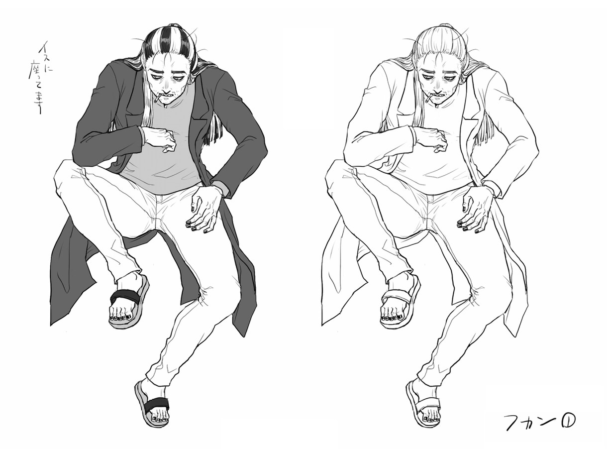 おじさんキャラ専門/SNS・動画イラスト描きます TRPGやMVにも！枯れ・渋・イケおじの厚塗り調イラスト イメージ2