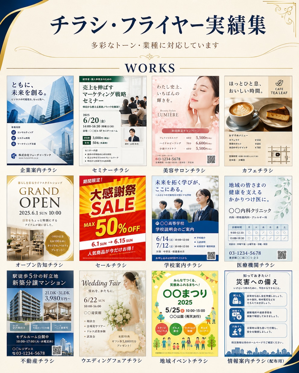 ひと目で惹かれる魅力あふれるチラシ作ります 「キレイ」だけで終わらせない。“選ばれる理由”まで、1枚に。 イメージ4
