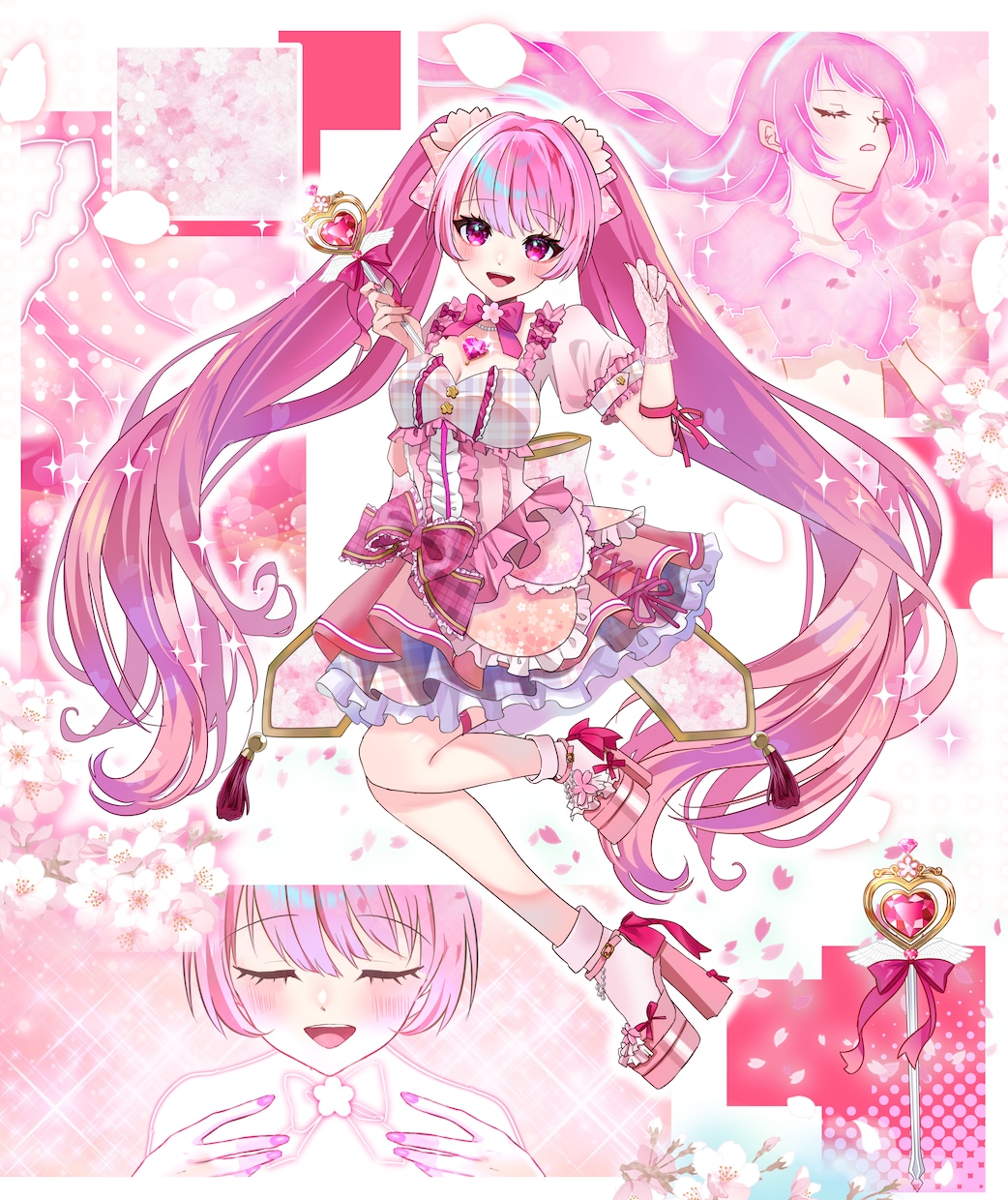 最短当日！IRIAM◎魔法少女イラスト描きます 配信にも！魔法少女衣装のキャラクターを即納でお書きします イメージ5