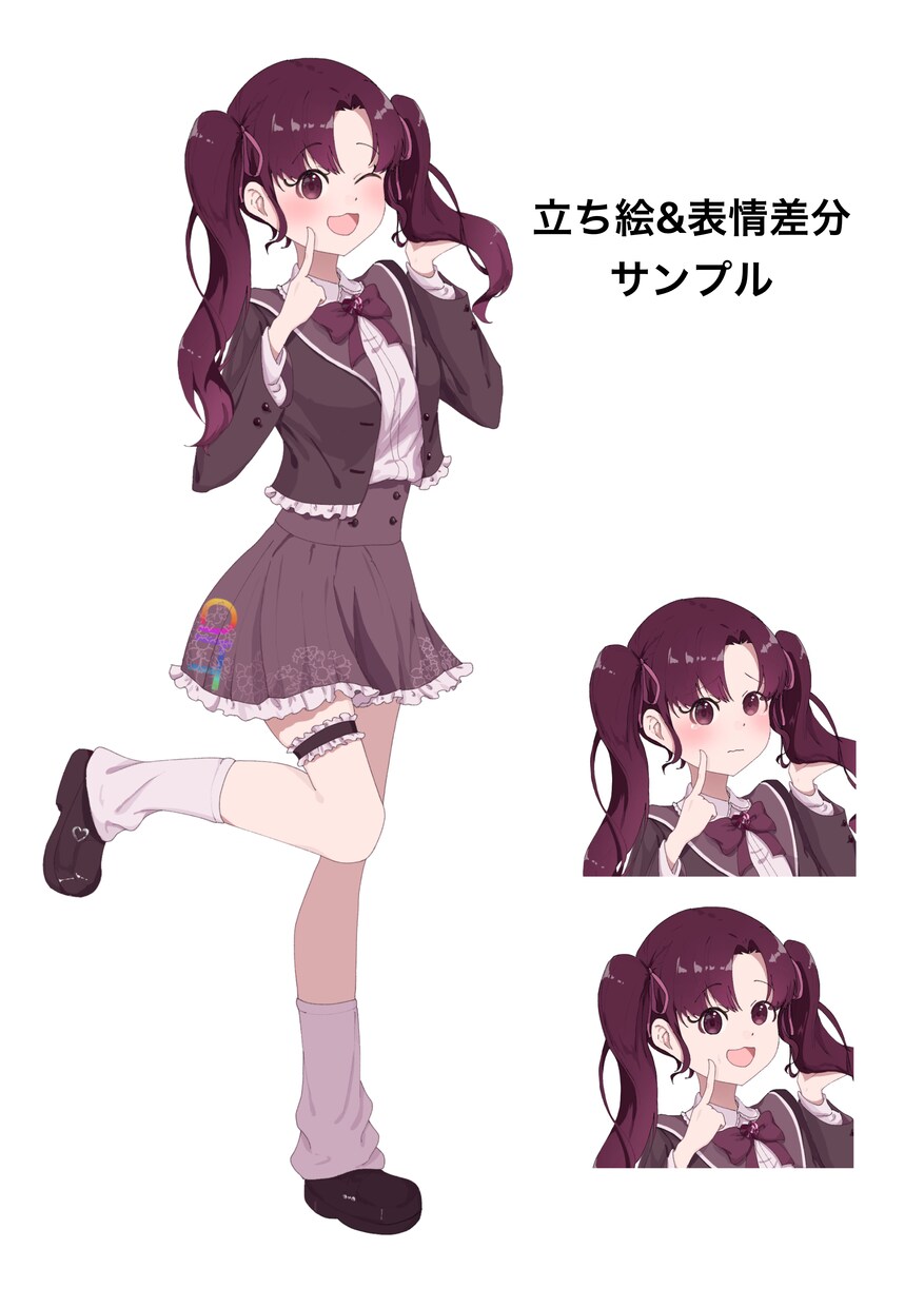 最短3日納品！ゲーム・グッズ等の立ち絵を作成します アニメ調の全身立ち絵イラストを一週間以内に納品します！ イメージ2