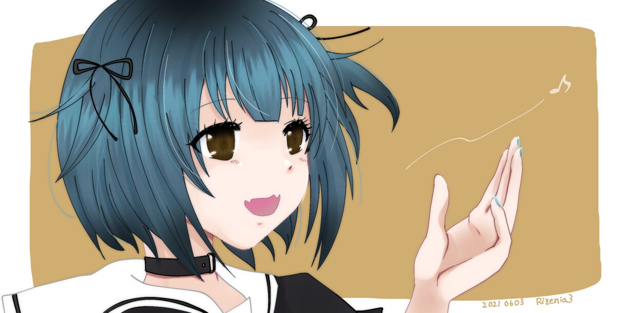 バストアップイラスト描きます 個人Vtuberさん、うちの子など！サムネやヘッダーに！ イメージ2