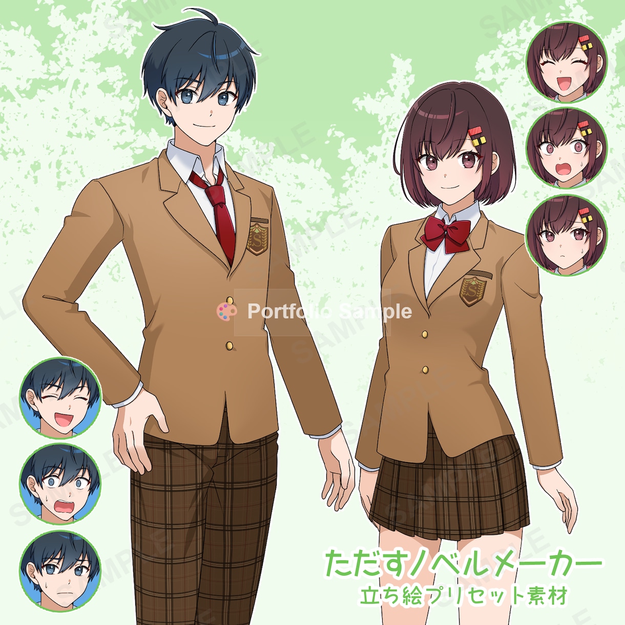 ゲーム・TRPG向けの立ち絵イラスト制作します アニメ風イラストで男性、女性ともに親しみやすいキャラクター！ イメージ2