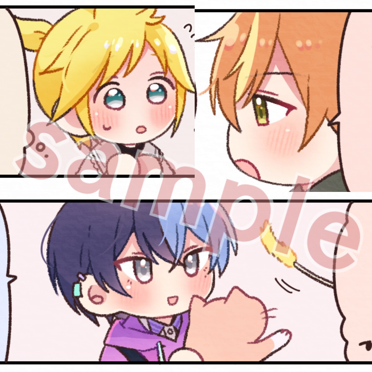 可愛いもちっとした絵柄のSDキャラ描きます 表情豊かなミニキャラが得意です！ イメージ7