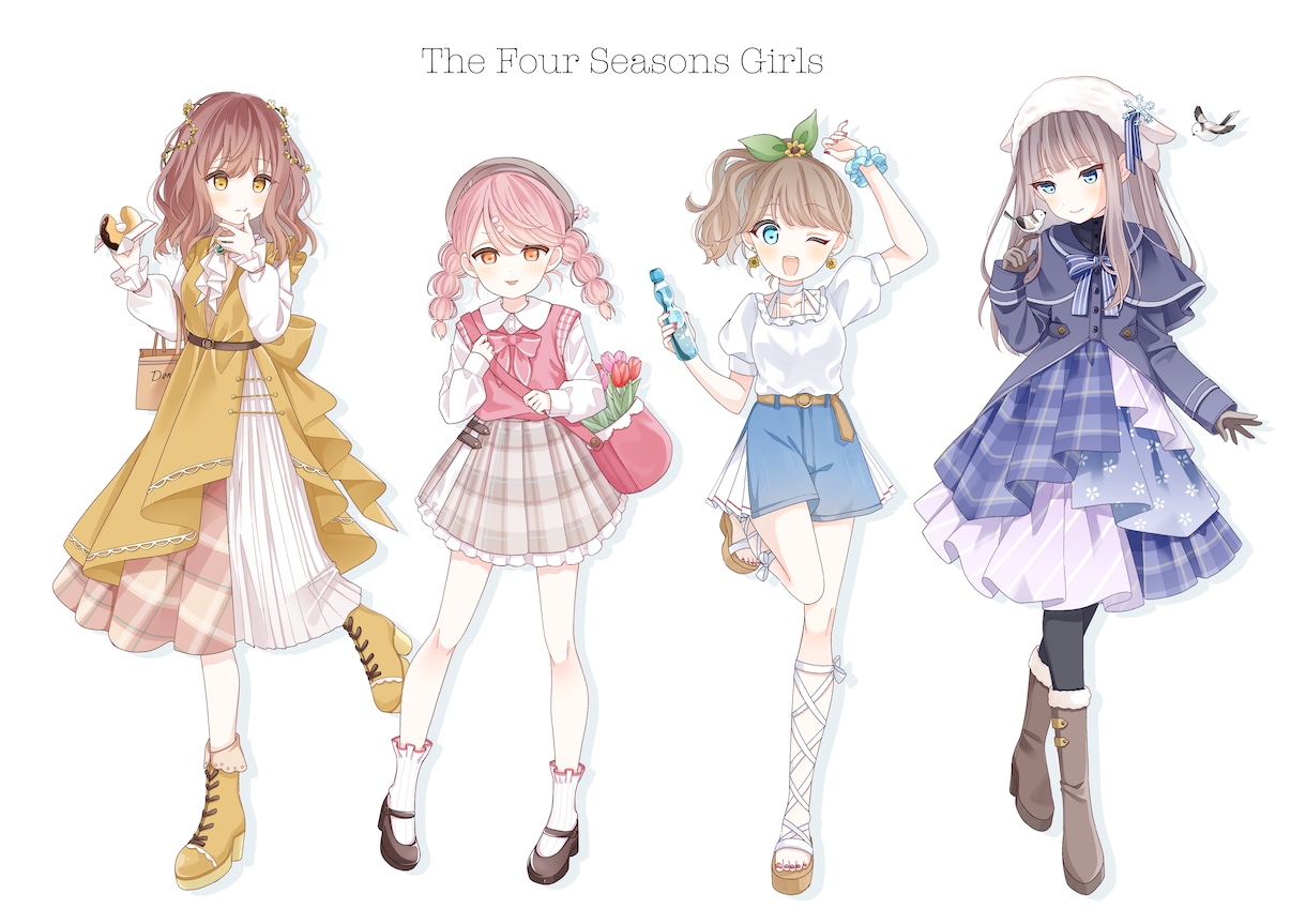 可愛いキャラデザや綺麗な立ち絵お描きします 配信・グッズ・創作活動に使えるイラストを丁寧にお描きします。 イメージ2