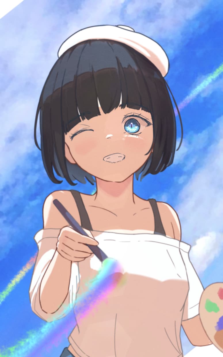 SNSのアイコンや一枚絵等提供します 描く対象が女性なら極力どのような依頼も受け付けます。 イメージ1