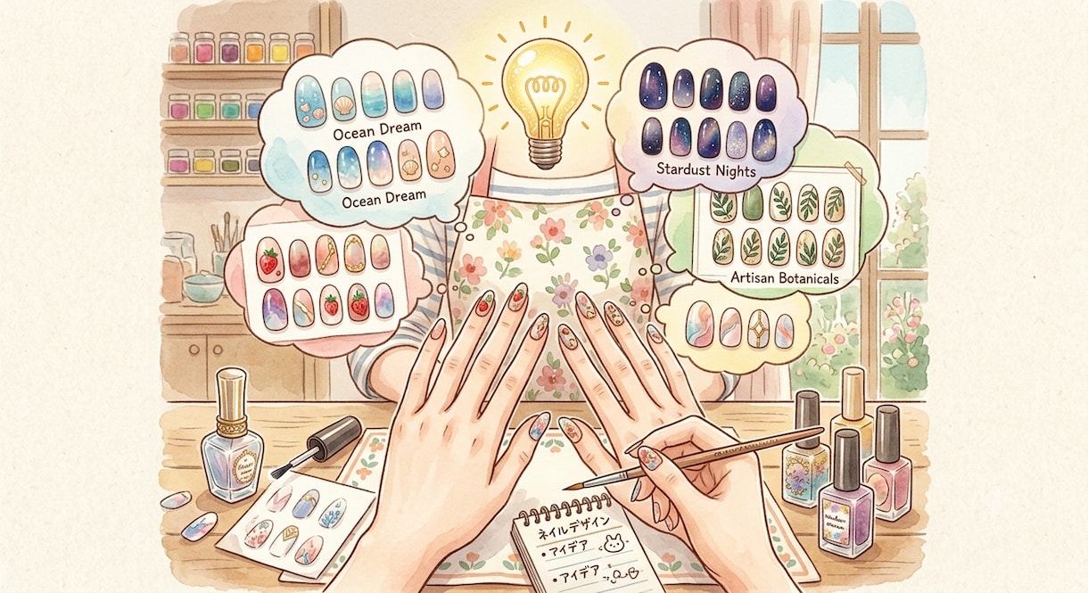 簡単なネイルパーツの作成ネイルチップの作成をします ネイル関連ご相談の上作成致します。 イメージ1