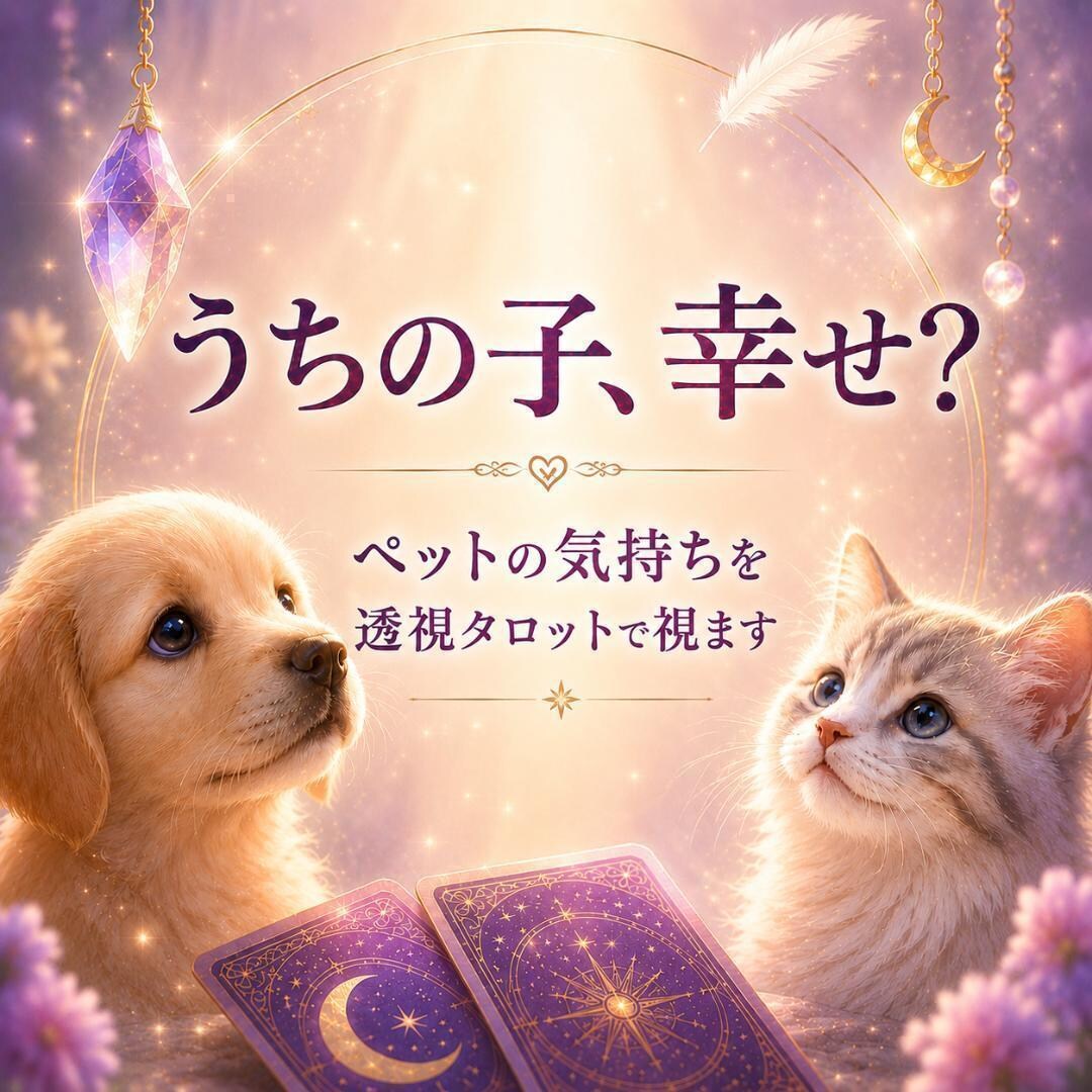 ペットの本音｜あなたに伝えたい想いを読み解きます この子の気持ちと心の奥のメッセージを読み解きます イメージ1