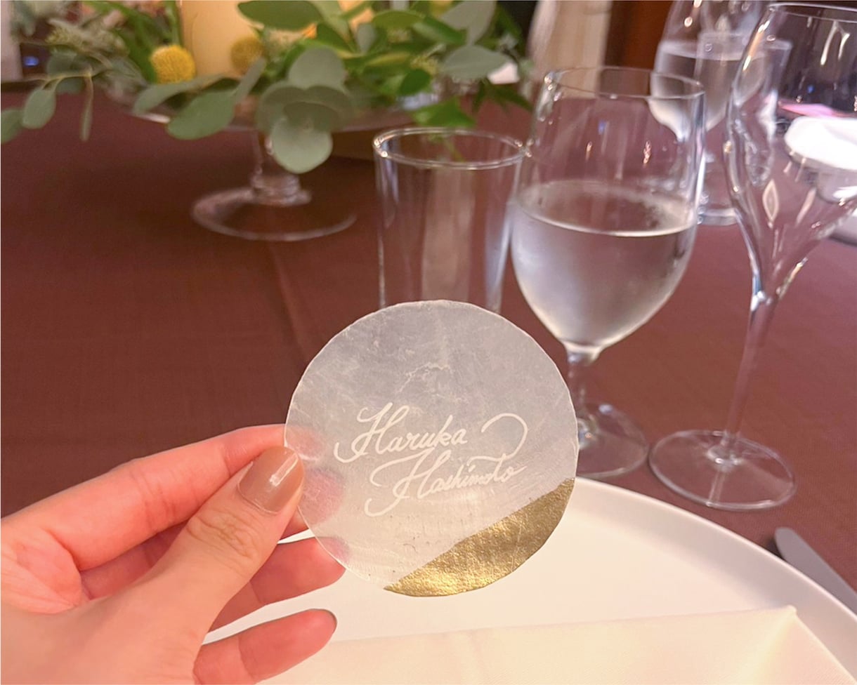 カスピシェル席札を作成します 席札をこだわり、おしゃれな結婚式にしませんか？ イメージ2