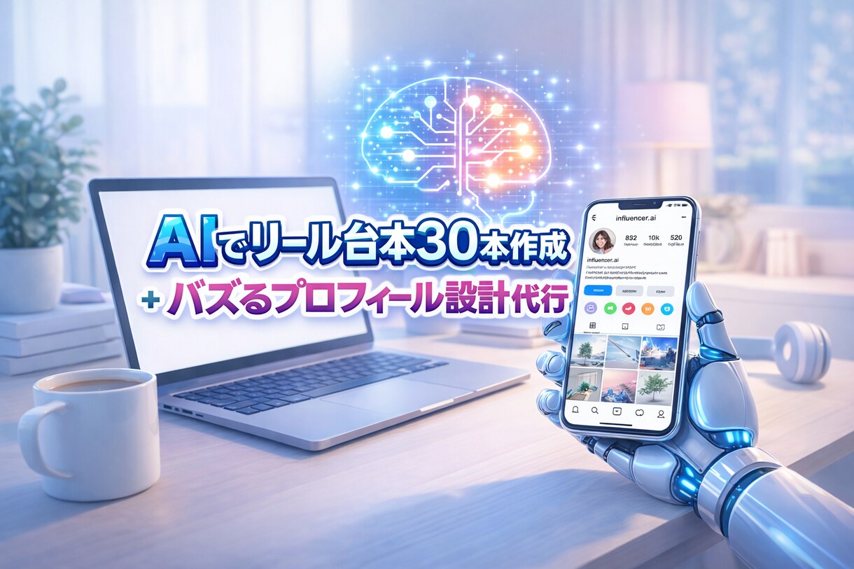 AI×SNSリール台本30日作成＆プロフ設計します 「リールのネタが浮かばない」と悩んでいませんか？ イメージ1